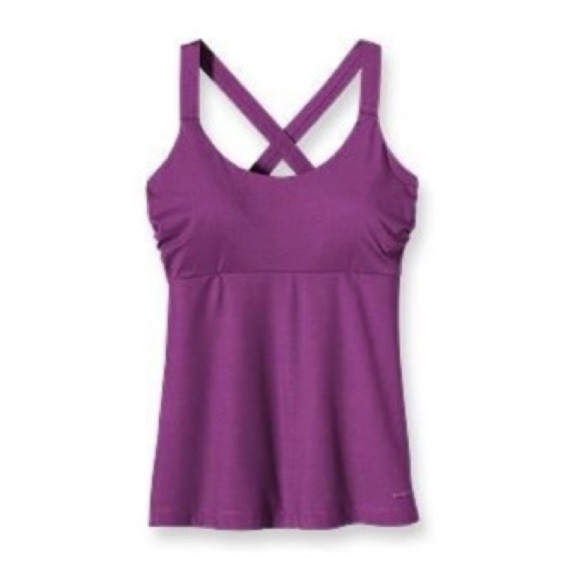 Patagonia Tops - Patagonia Innerspace Purple Tank Top Built-In Bra